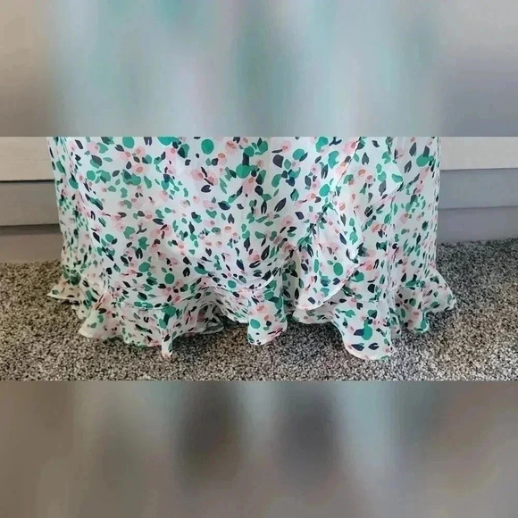 Annabella Confetti Splashed Cross Front Mini dress Size Large - Picture 4 of 10